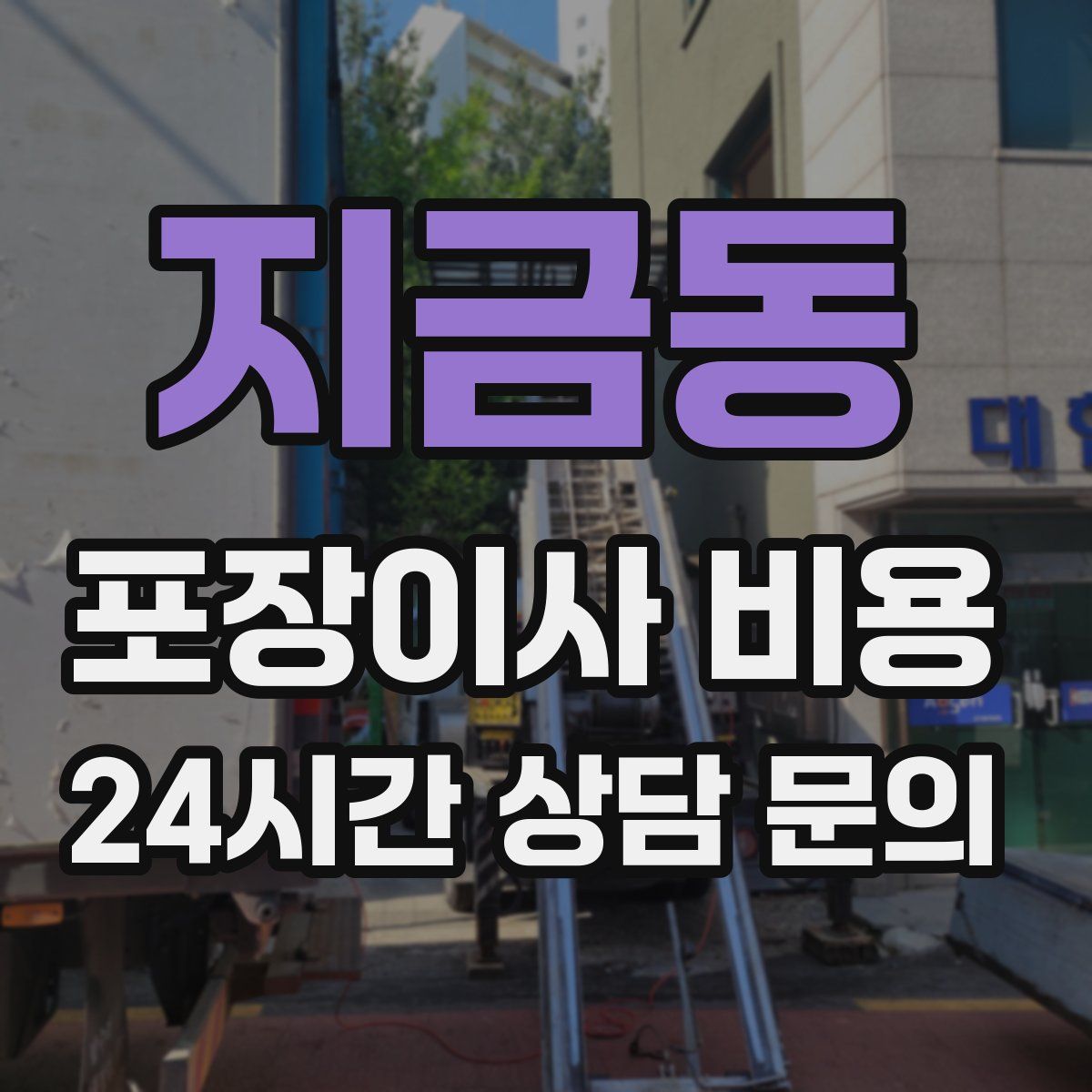 지금동 포장이사 비용
