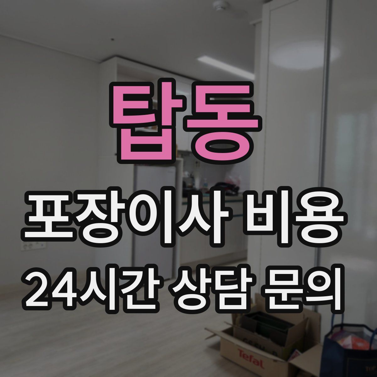 탑동 포장이사 비용