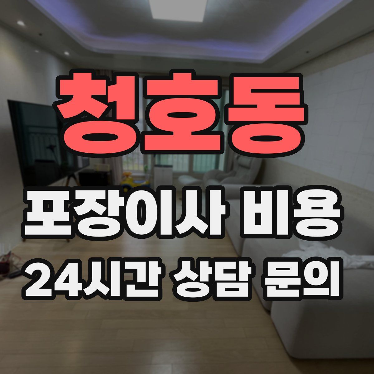 청호동 포장이사 비용
