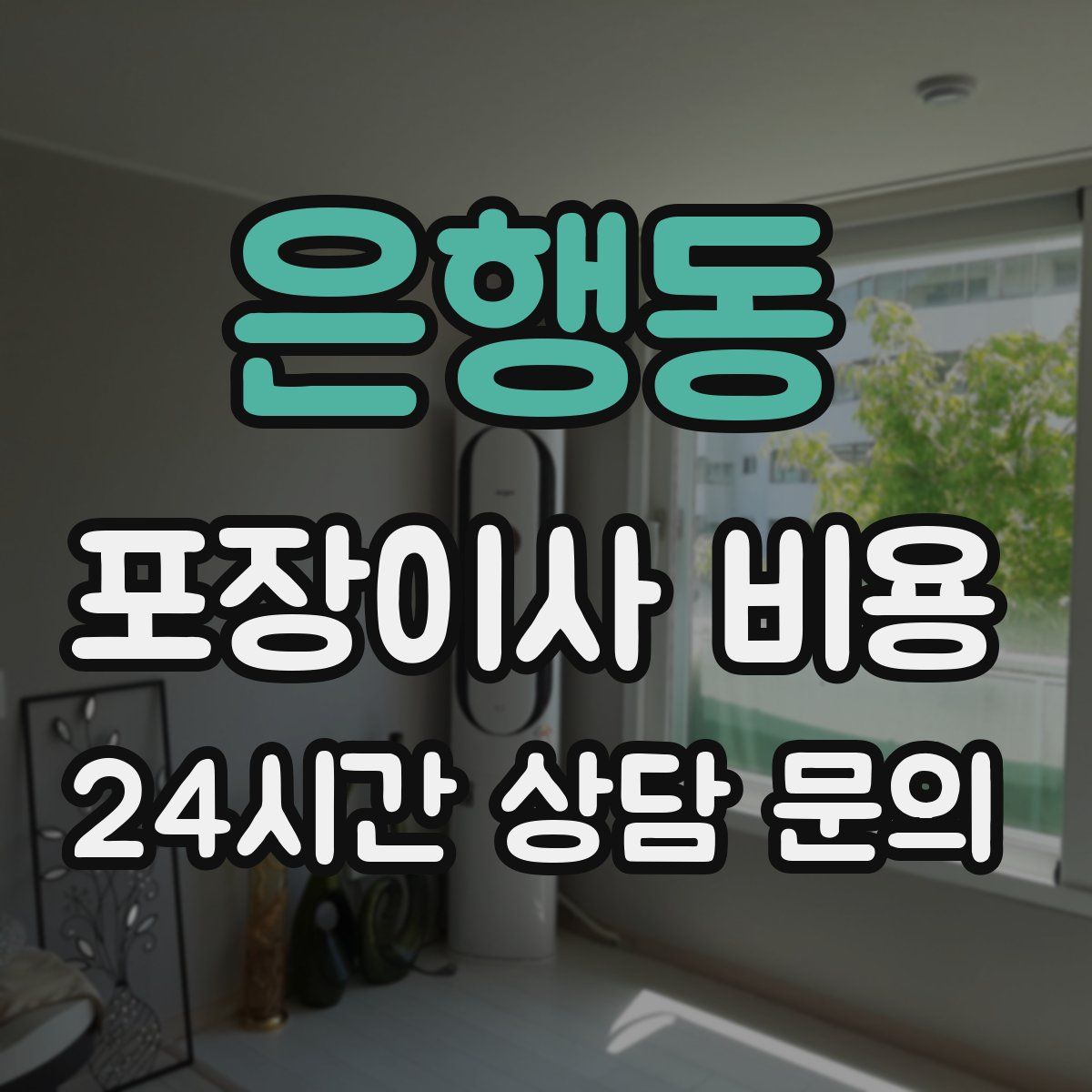 은행동 포장이사 비용
