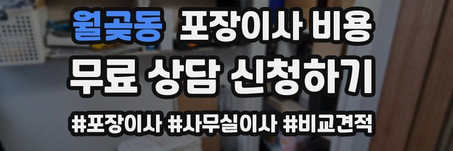월곶동 포장이사 비용