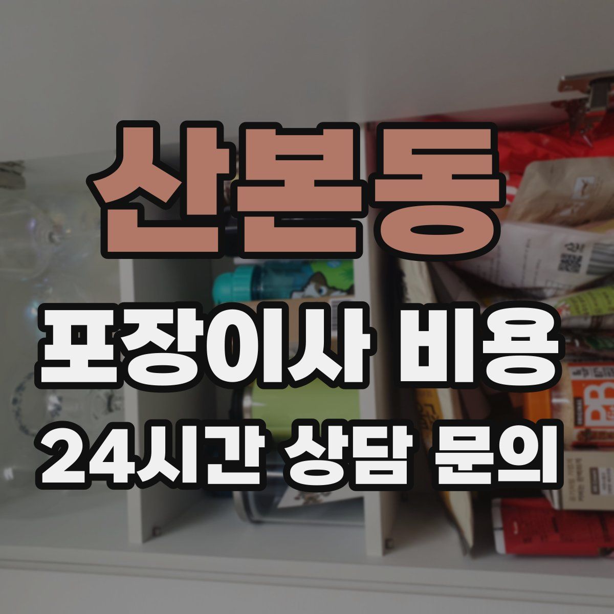 산본동 포장이사 비용