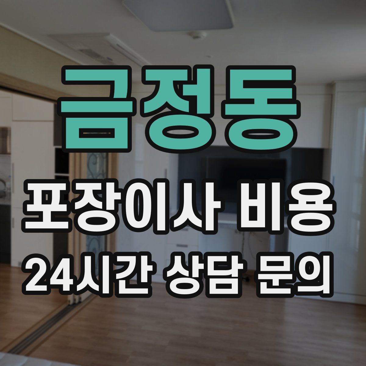 금정동 포장이사 비용