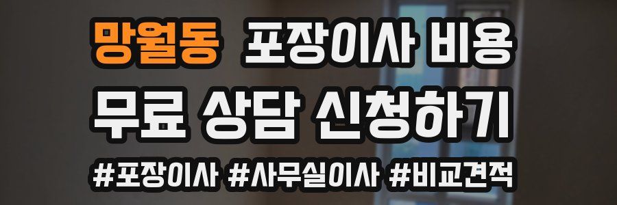 망월동 포장이사 비용