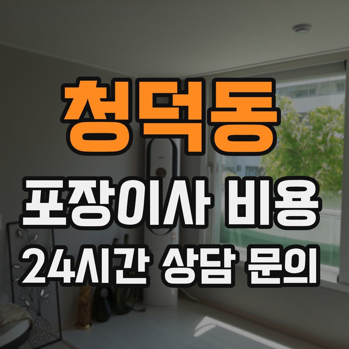 청덕동 포장이사 비용