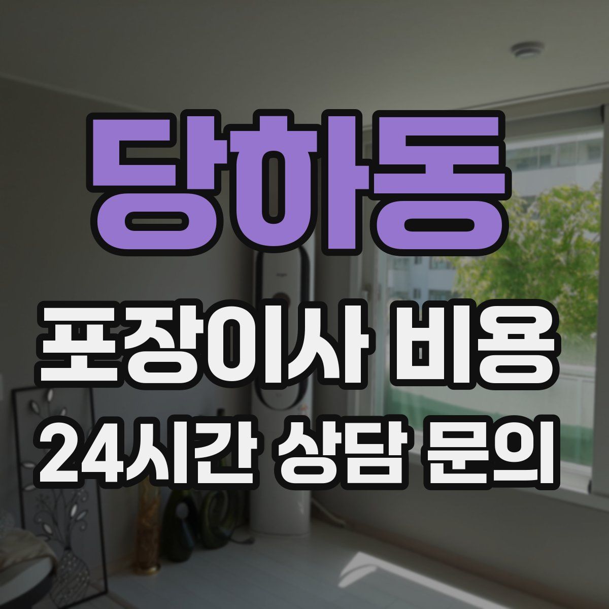당하동 포장이사 비용