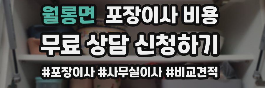 월롱면 포장이사 비용