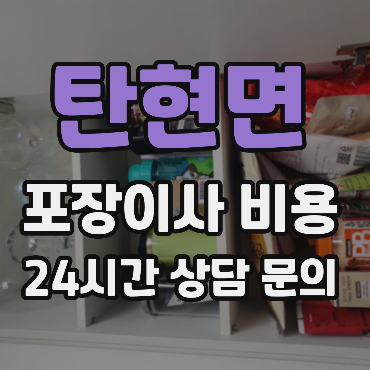 탄현면 포장이사 비용