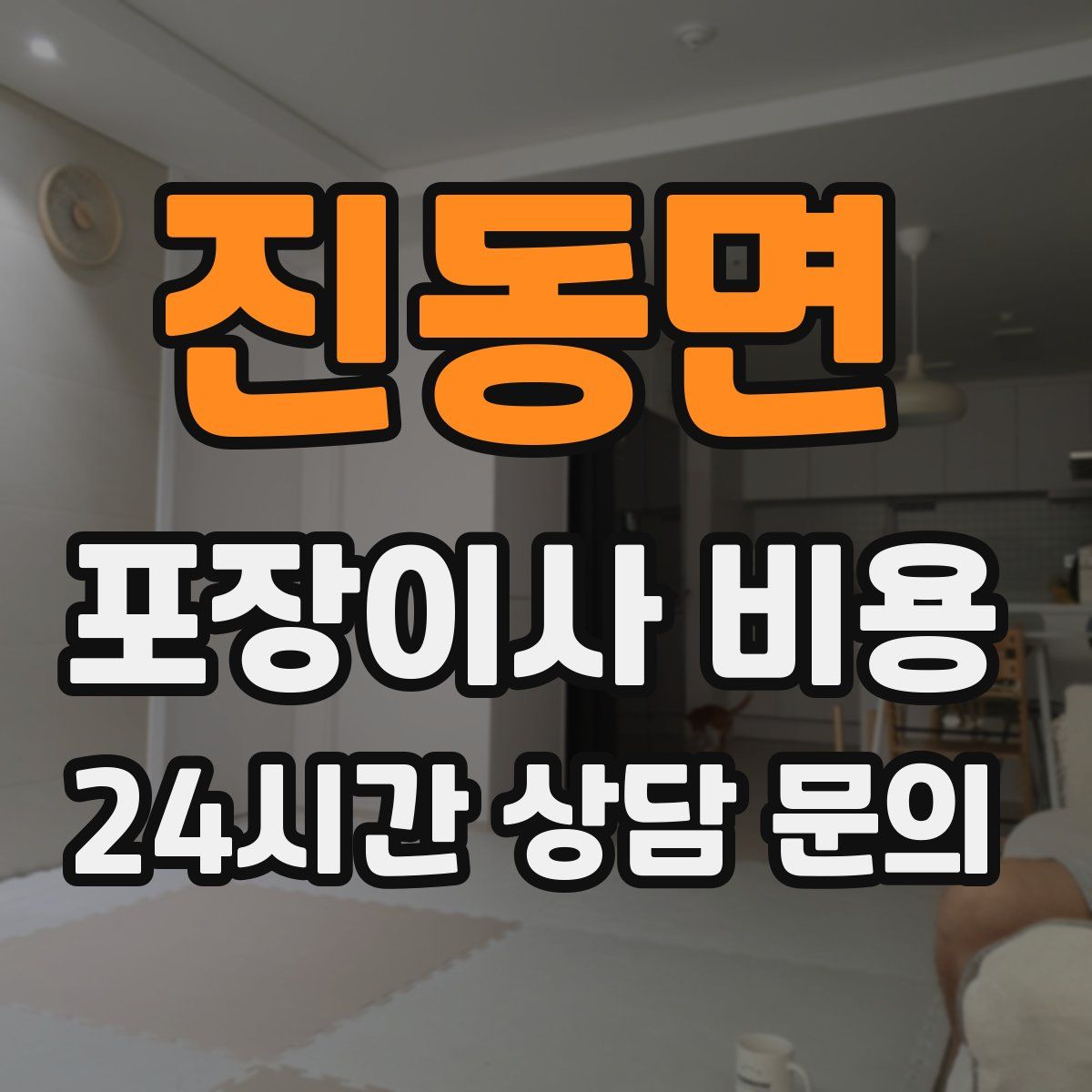 진동면 포장이사 비용