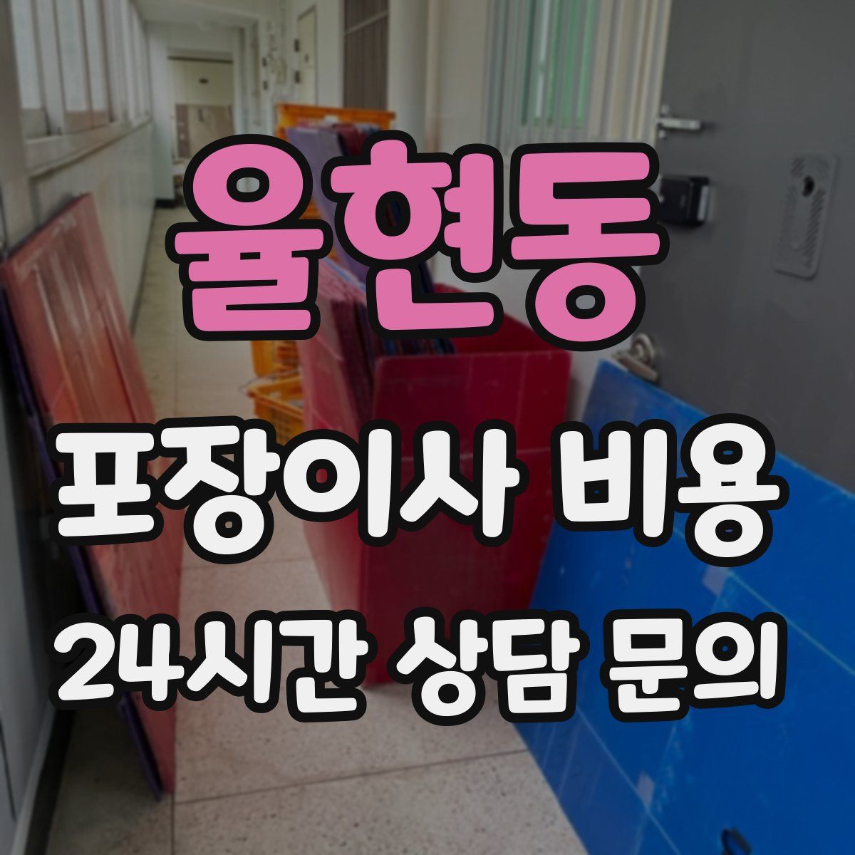 율현동 포장이사 비용