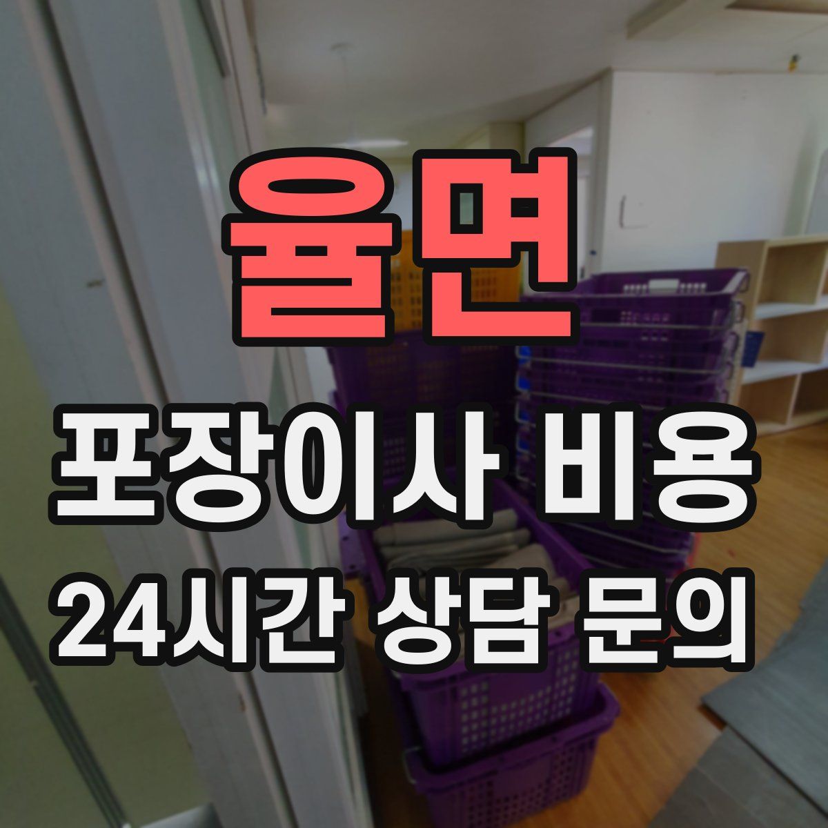 율면 포장이사 비용