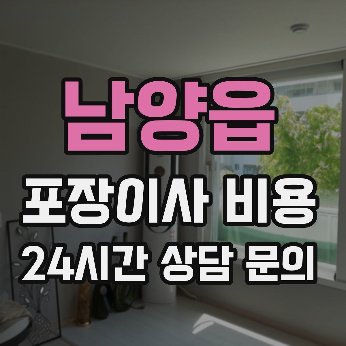남양읍 포장이사 비용