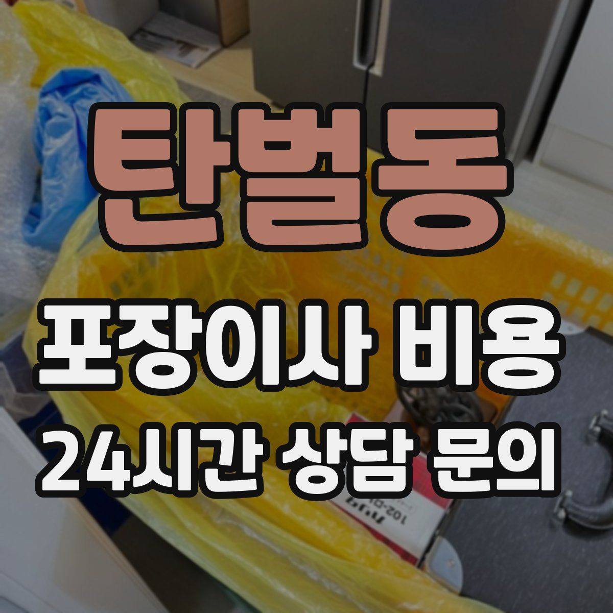탄벌동 포장이사 비용