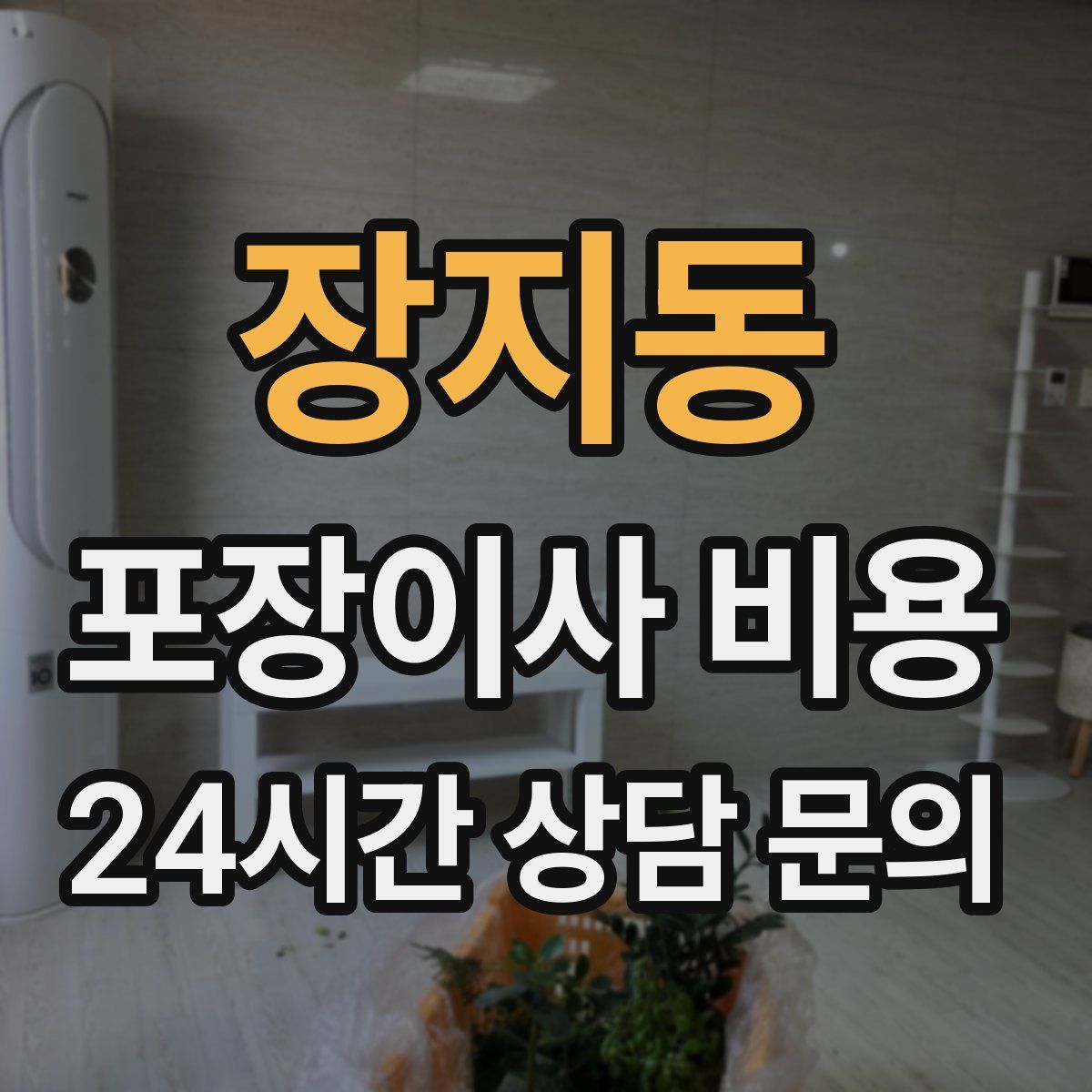 장지동 포장이사 비용