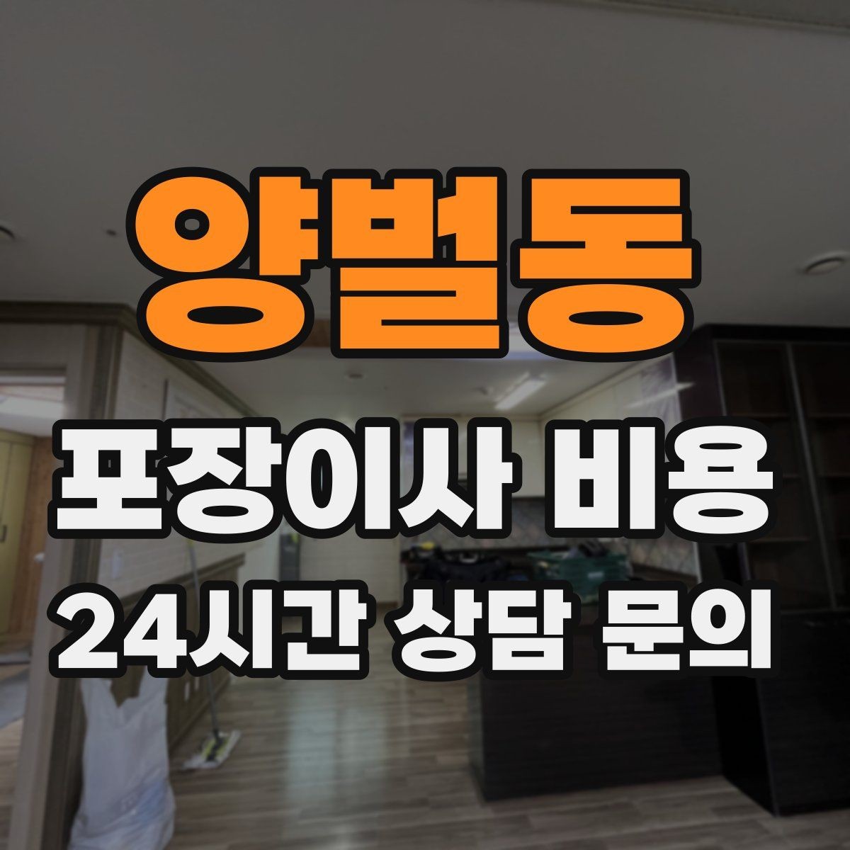 양벌동 포장이사 비용 추가 비용이 생기는 대표 사례 모음