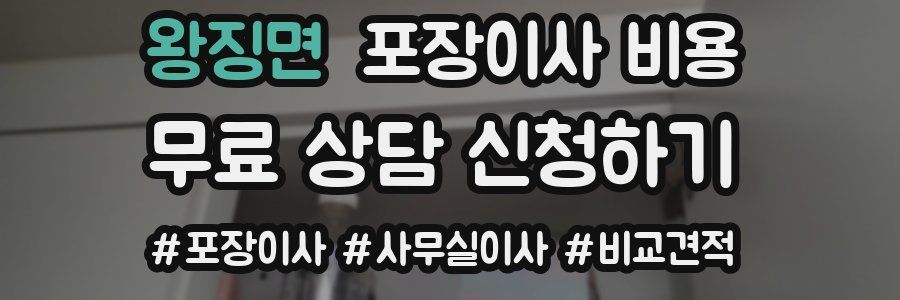 왕징면 포장이사 비용