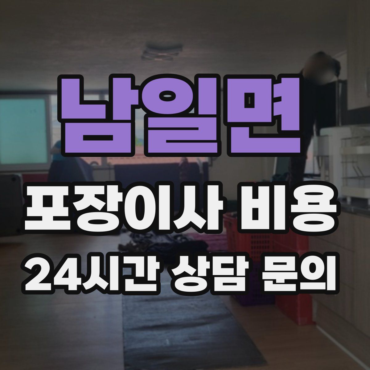 남일면 포장이사 비용