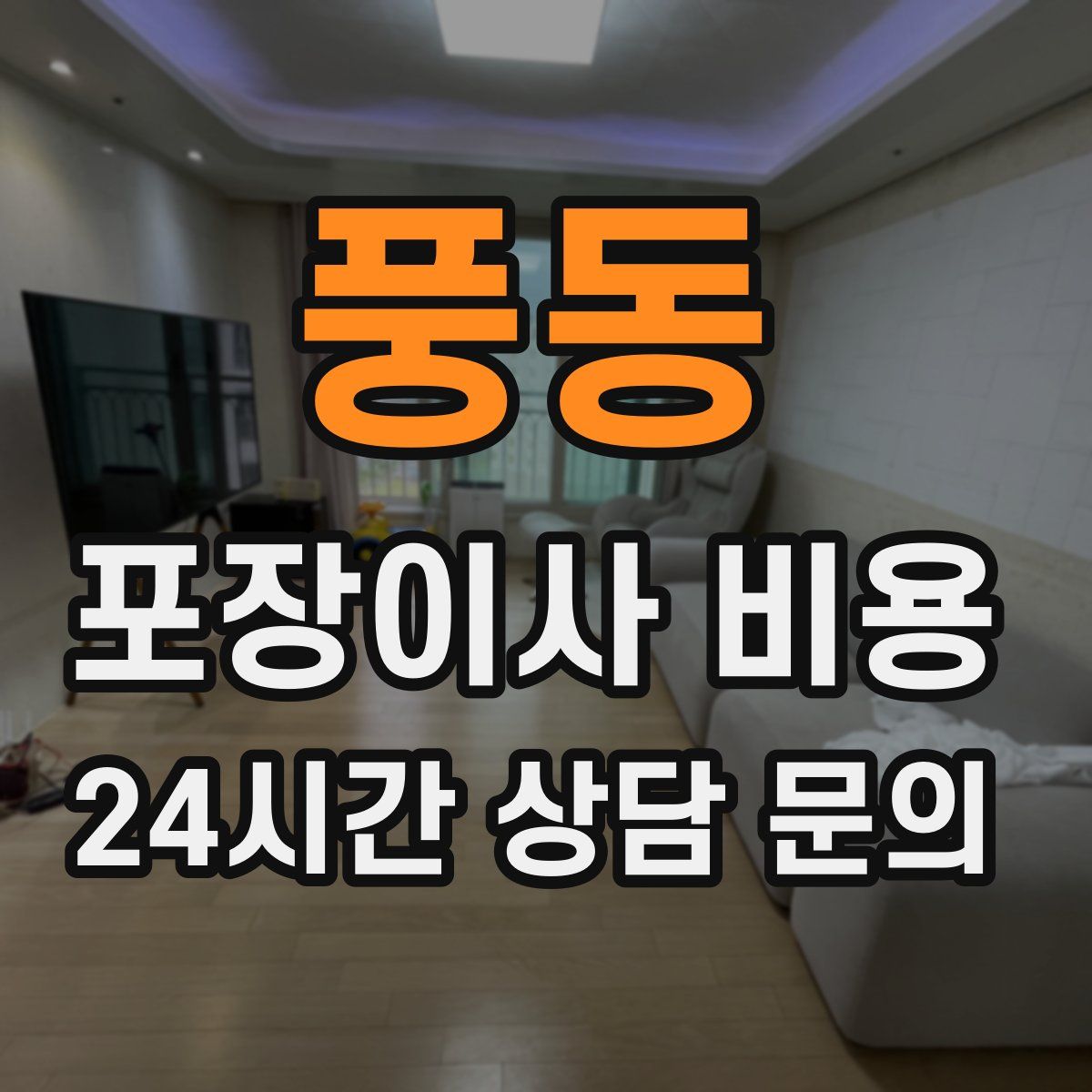 풍동 포장이사 비용