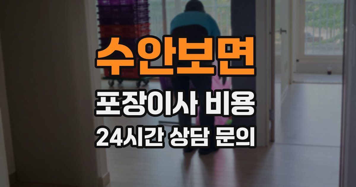 수안보면 포장이사 비용