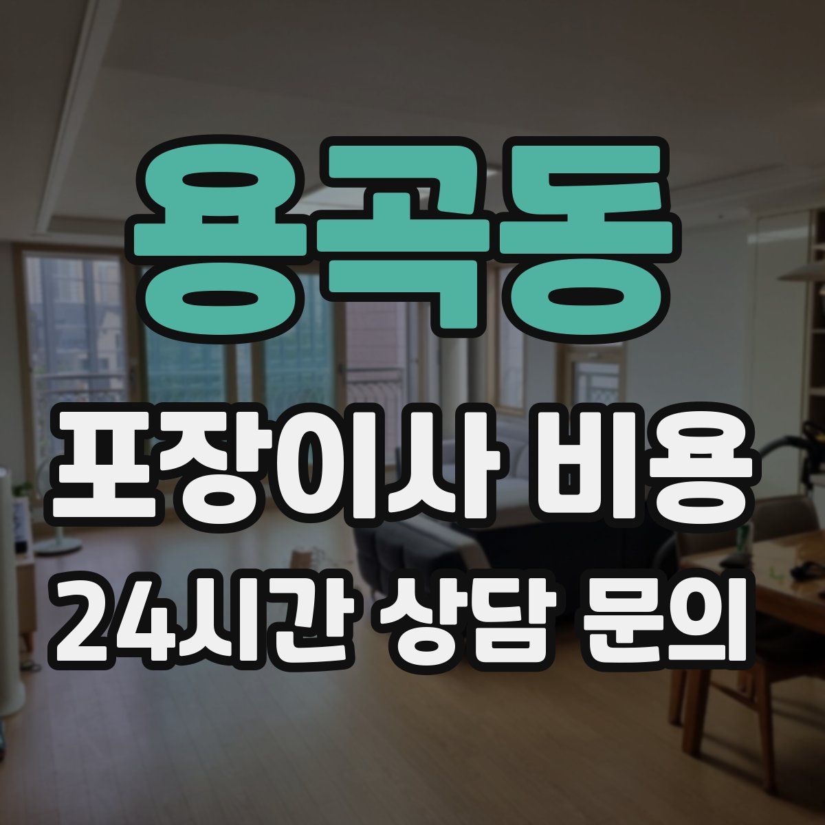 용곡동 포장이사 비용