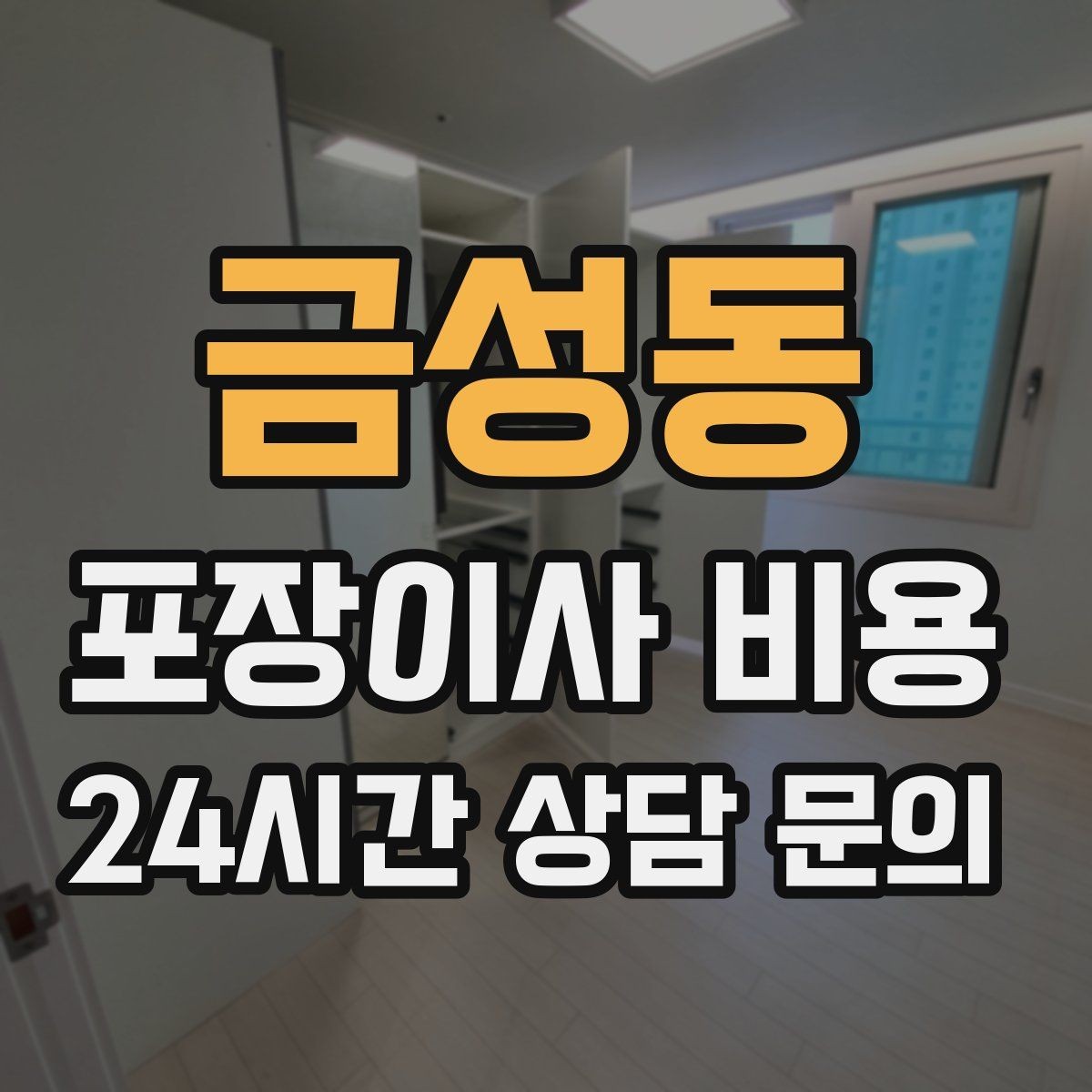 금성동 포장이사 비용 사진견적만으로 부족한 경우