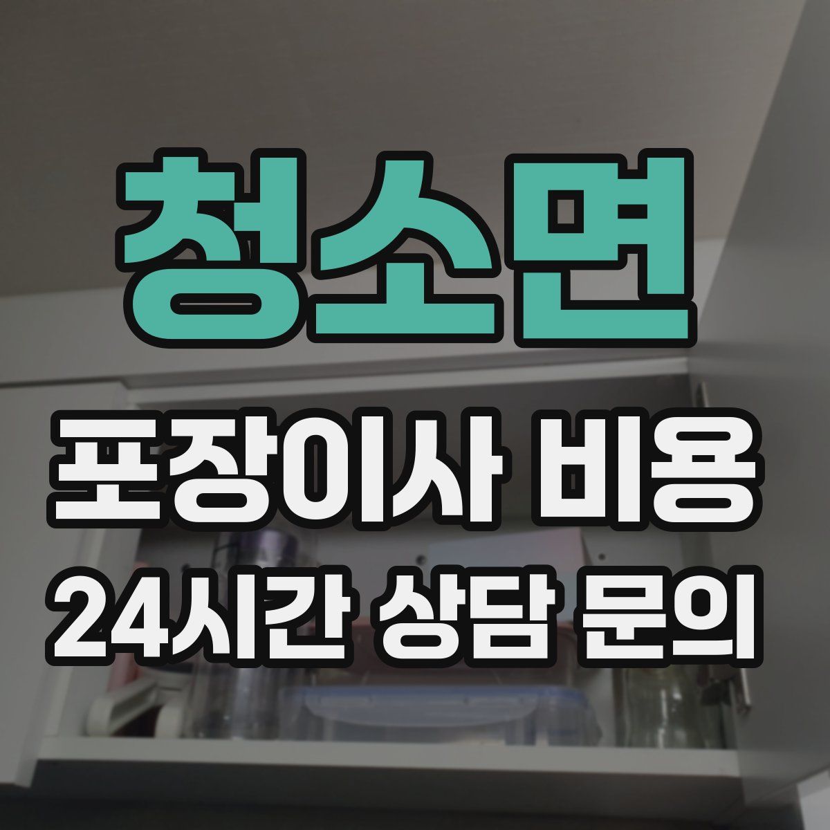 청소면 포장이사 비용