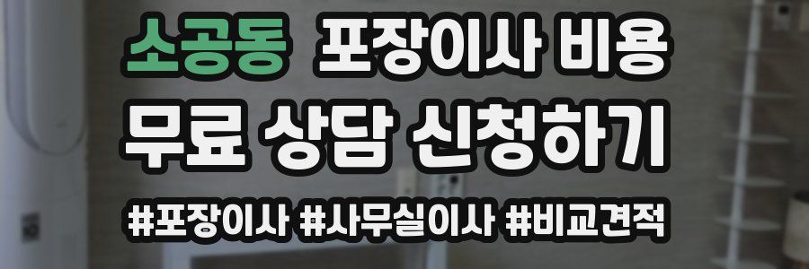 소공동 포장이사 비용
