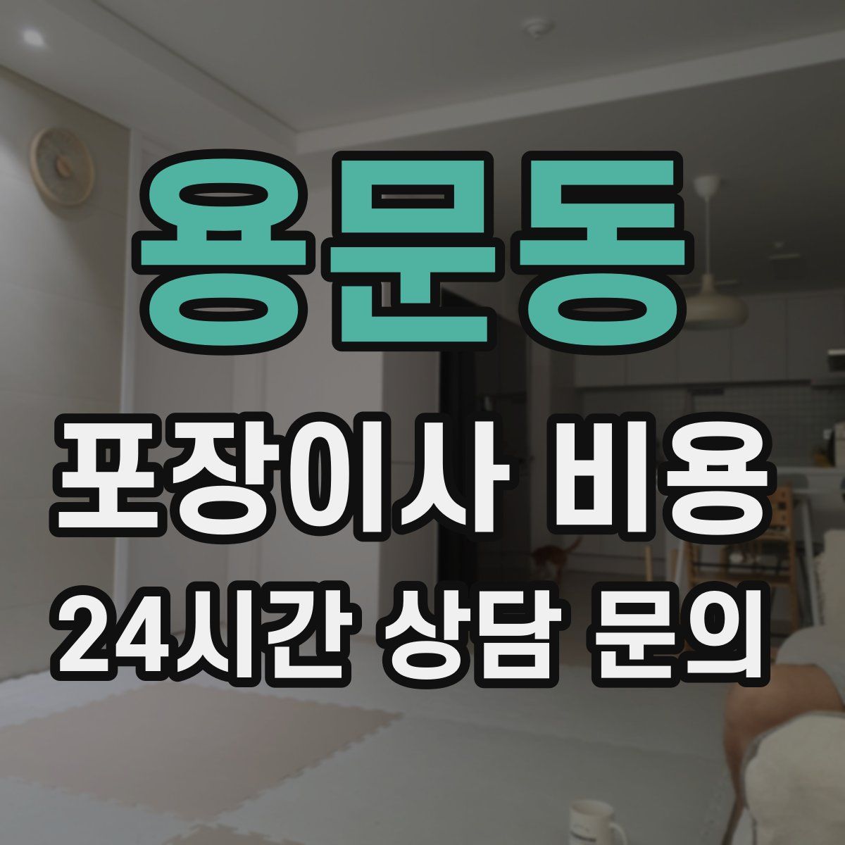용문동 포장이사 비용