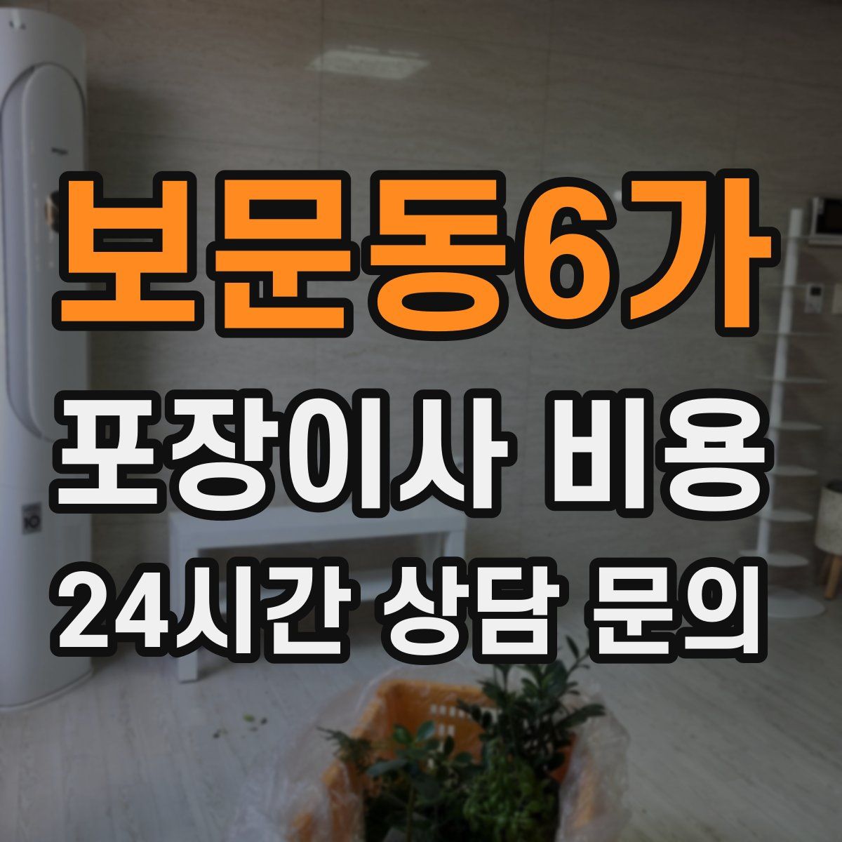 보문동6가 포장이사 비용