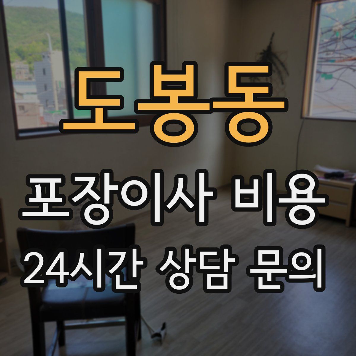 도봉동 포장이사 비용
