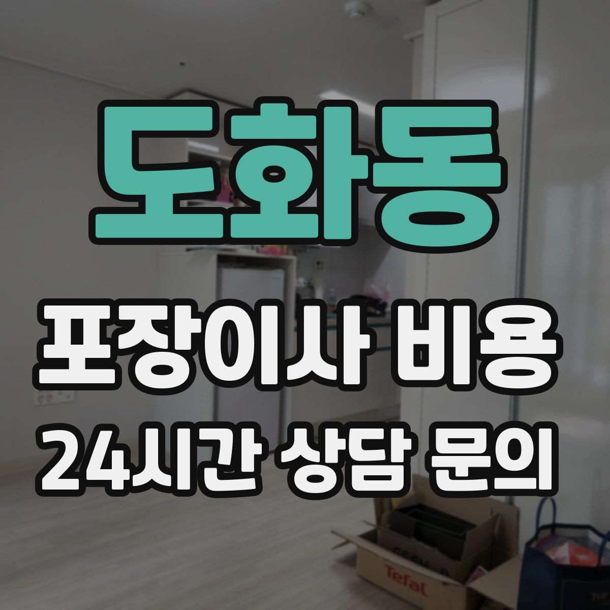 도화동 포장이사 비용
