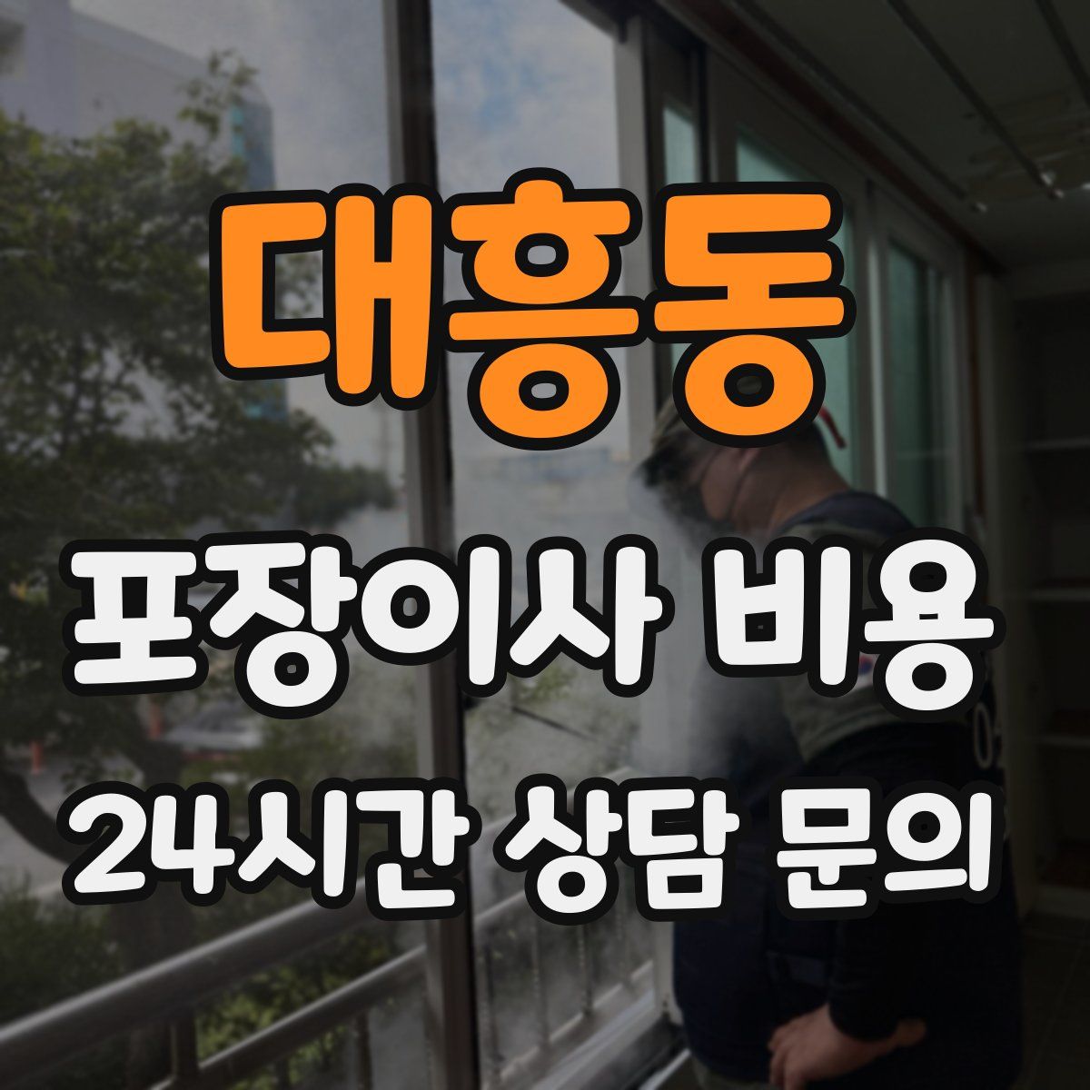 대흥동 포장이사 비용
