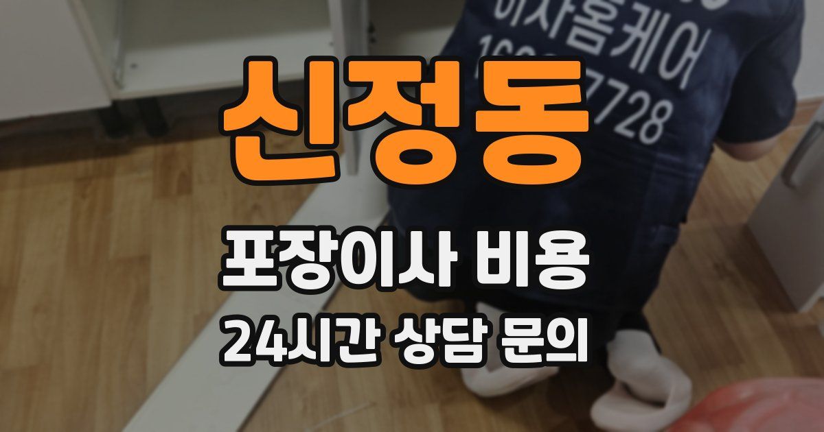 신정동 포장이사 비용
