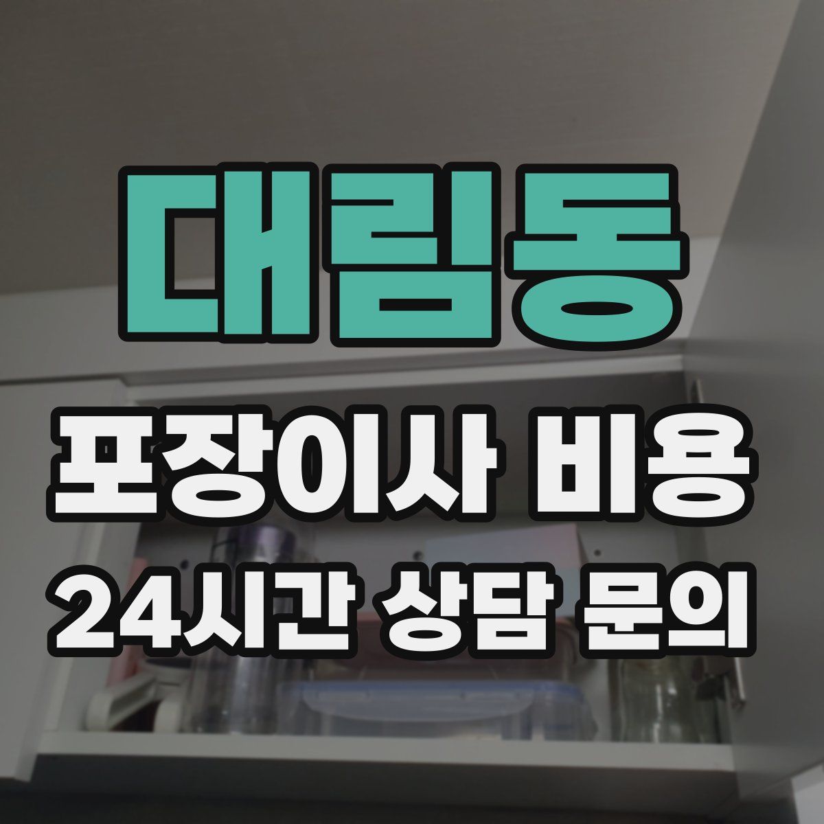대림동 포장이사 비용