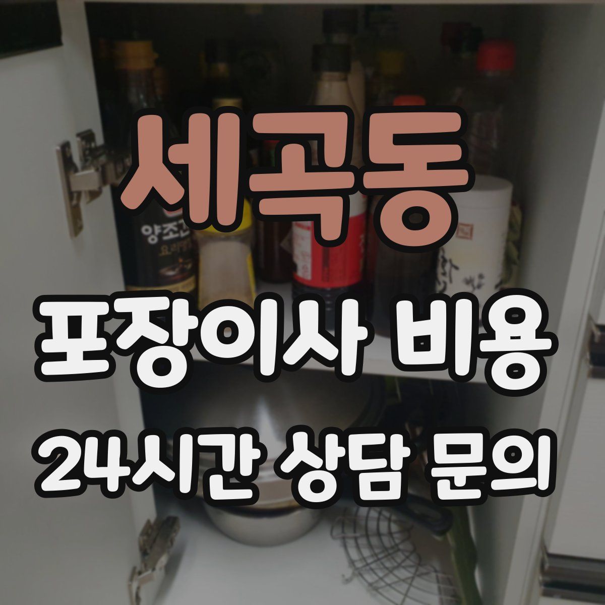 세곡동 포장이사 비용