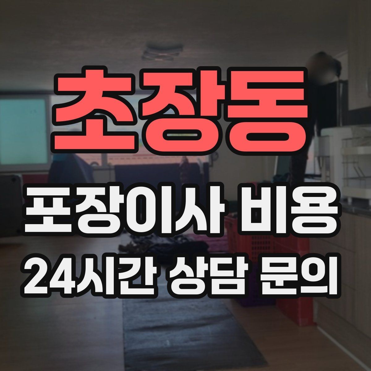 초장동 포장이사 비용 견적 요청할 때 꼭 알려야 할 정보