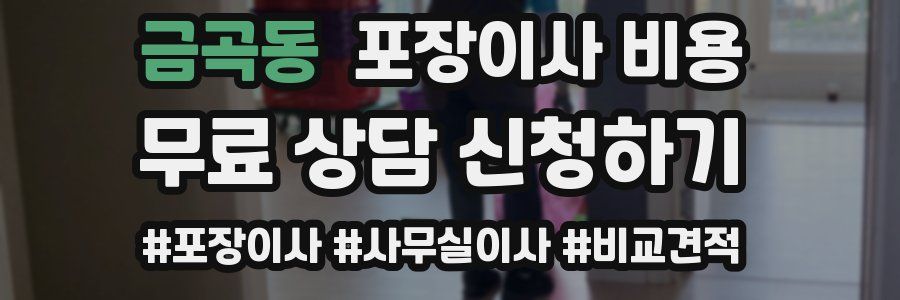 금곡동 포장이사 비용