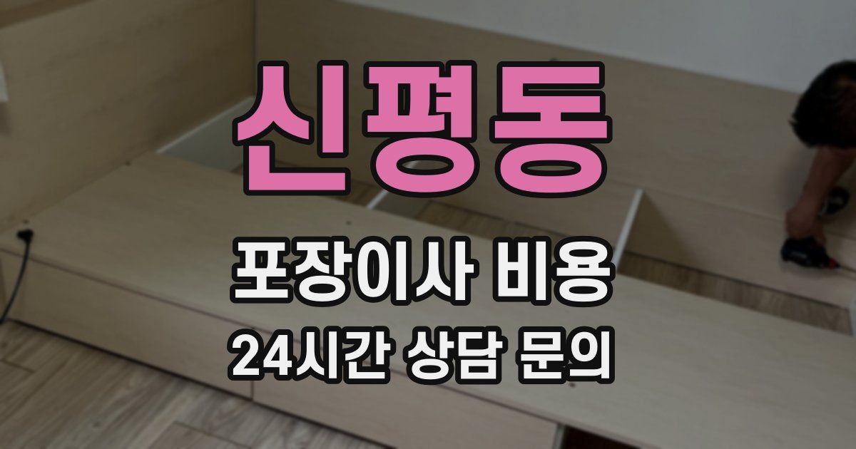 신평동 포장이사 비용