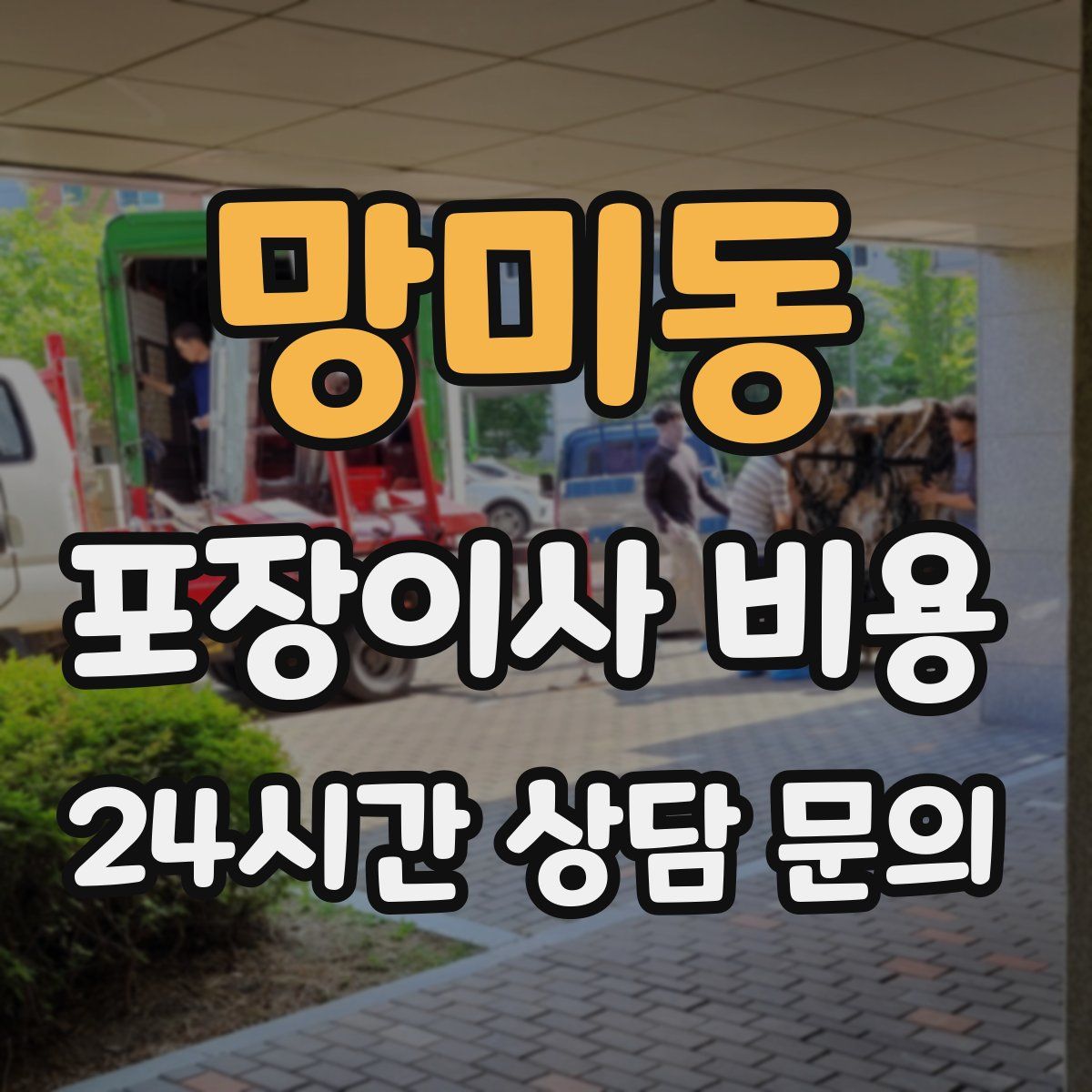 망미동 포장이사 비용