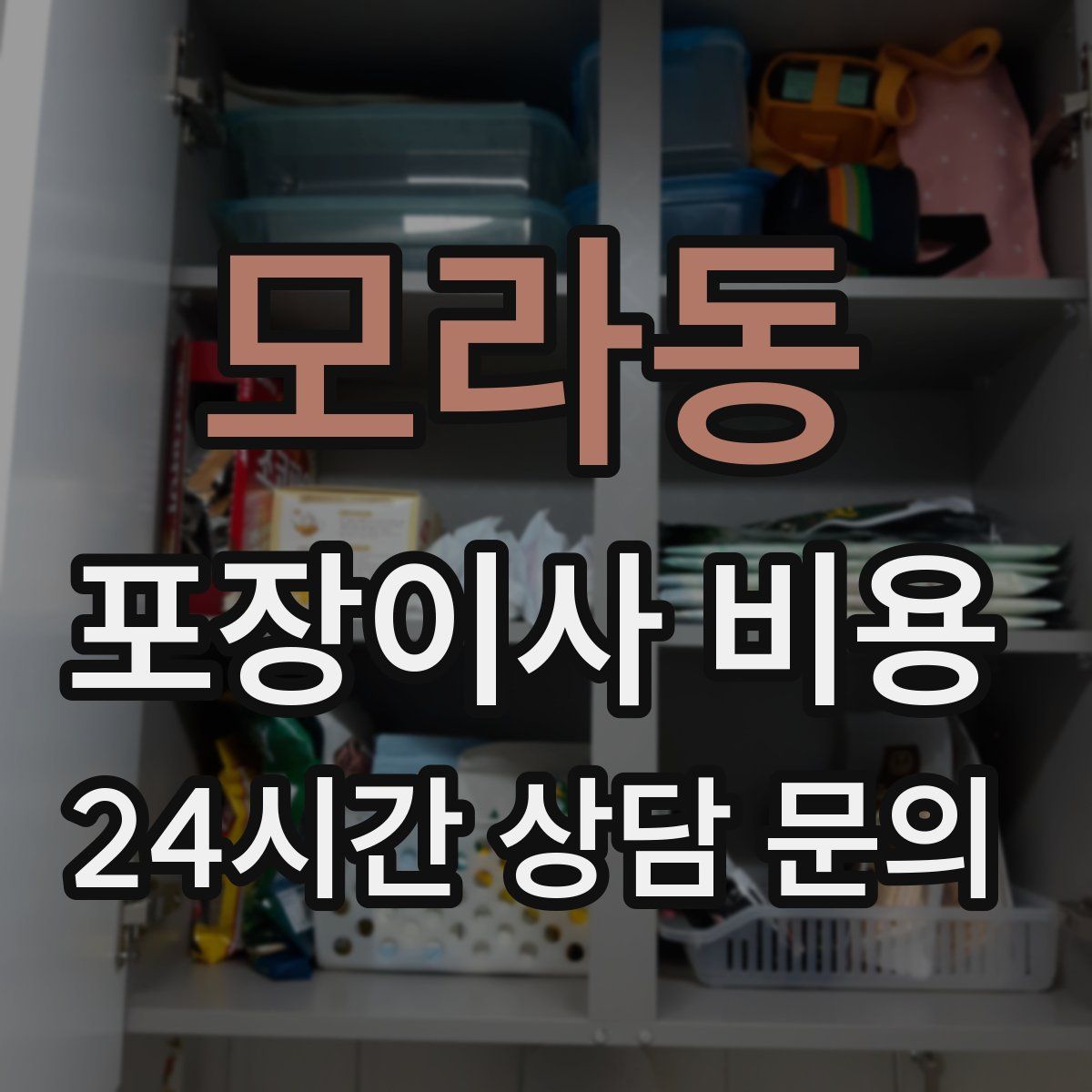 모라동 포장이사 비용