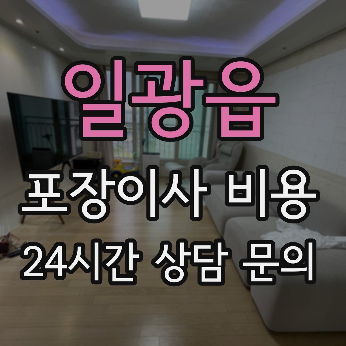 일광읍 포장이사 비용