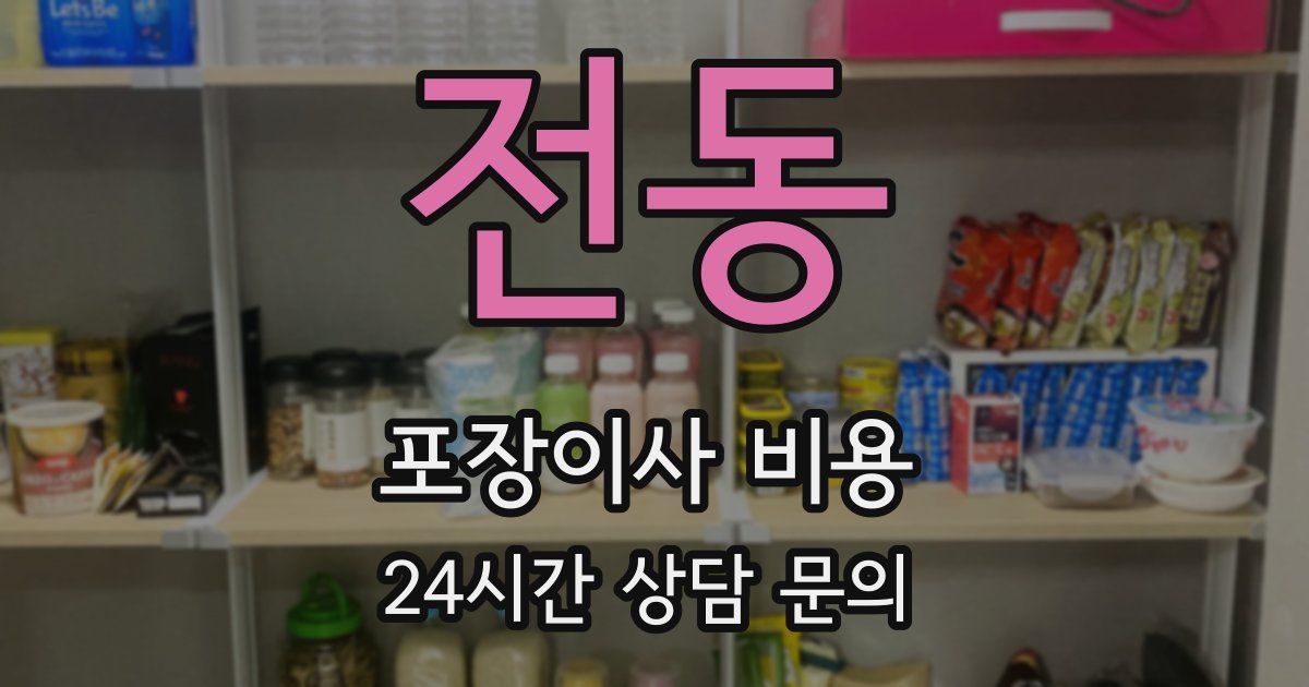 전동 포장이사 비용