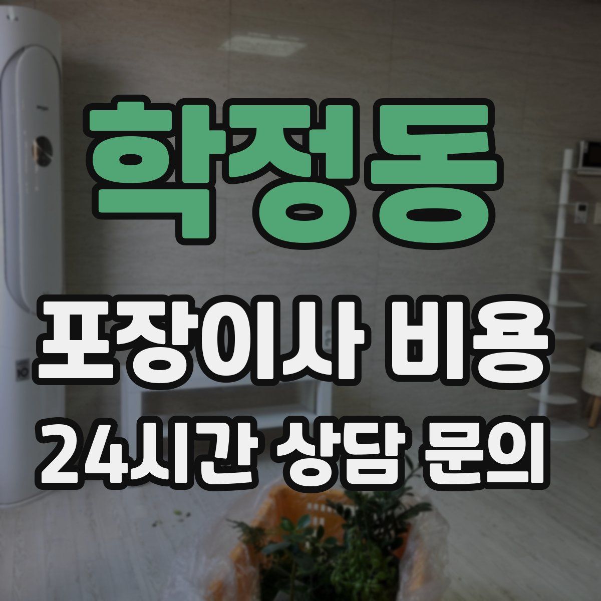 학정동 포장이사 비용