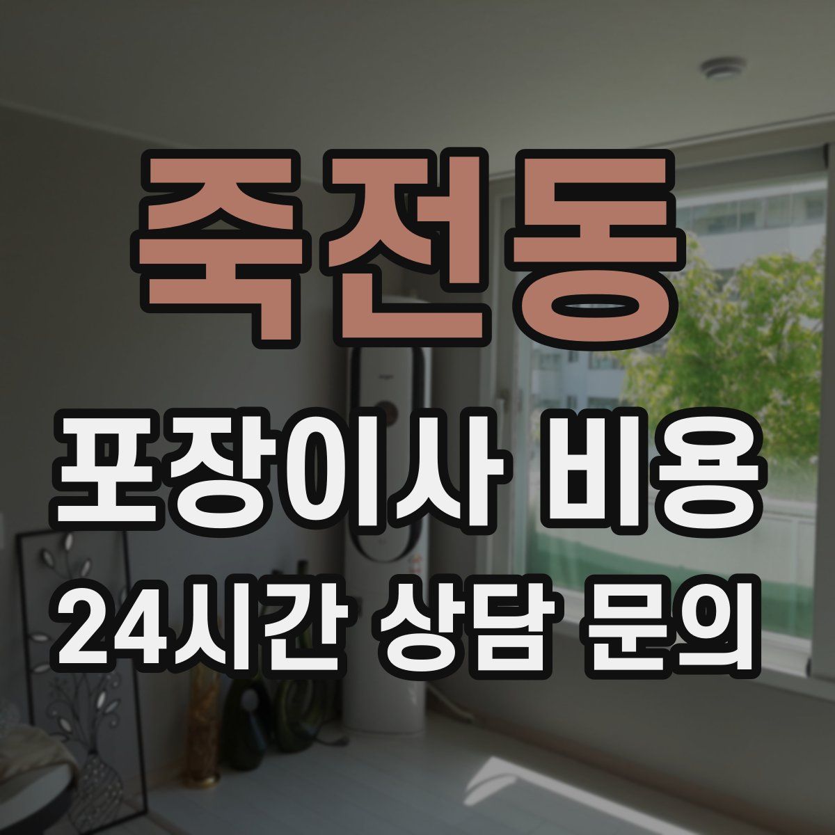 죽전동 포장이사 비용