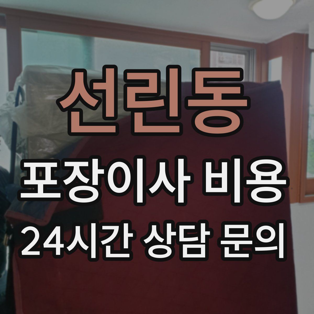 선린동 포장이사 비용