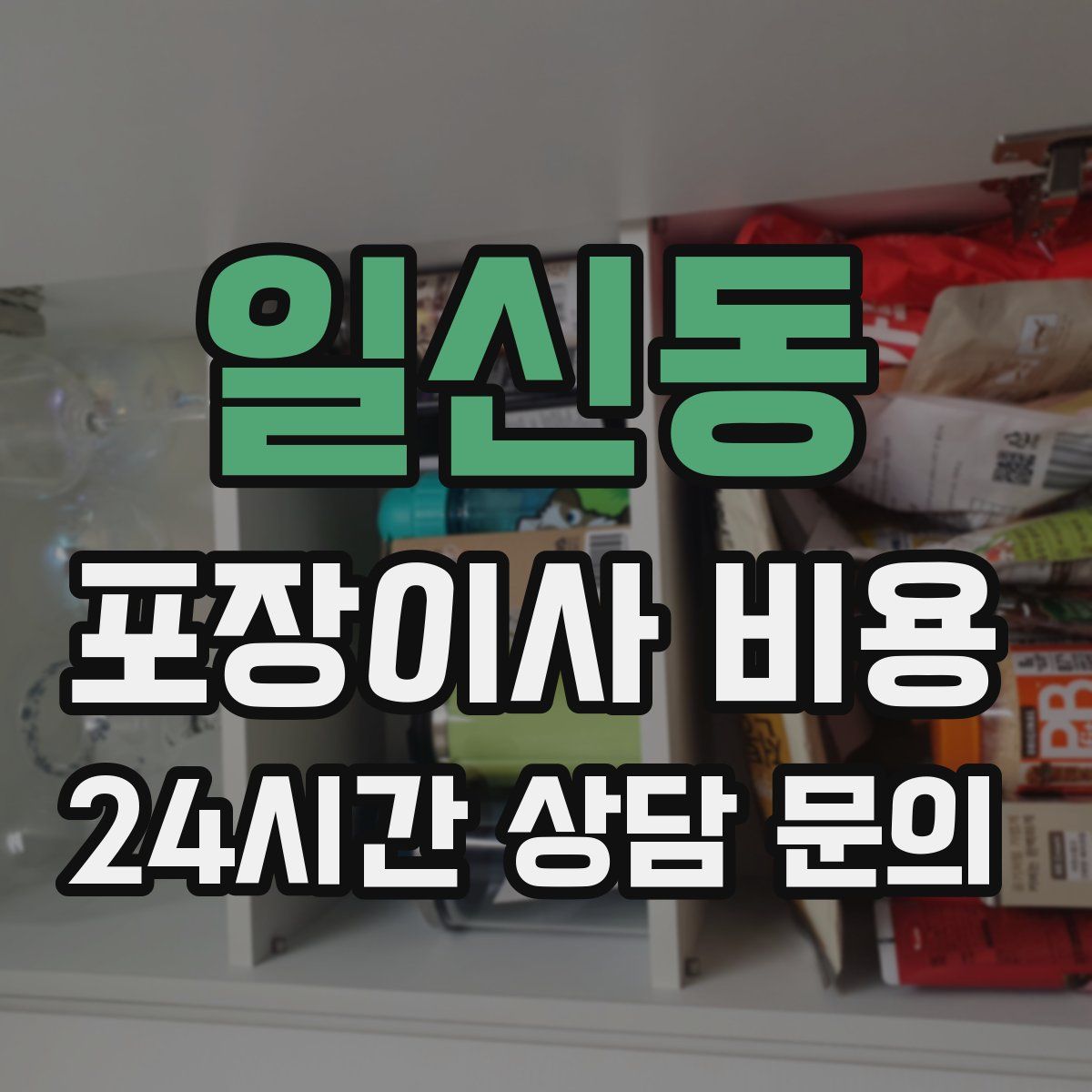 일신동 포장이사 비용