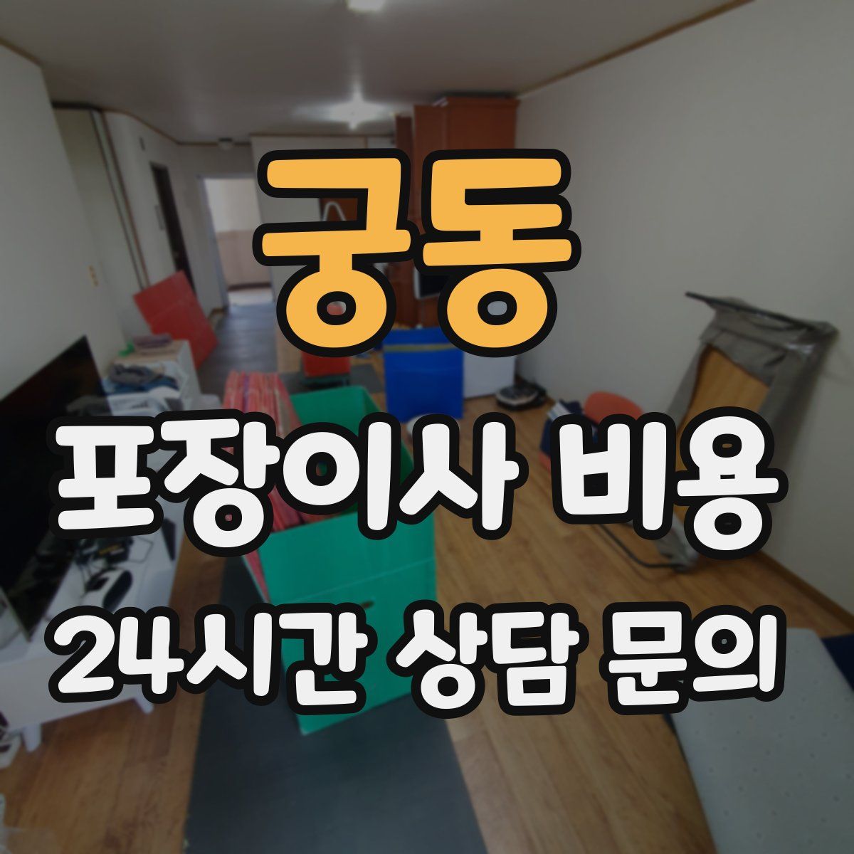 궁동 포장이사 비용