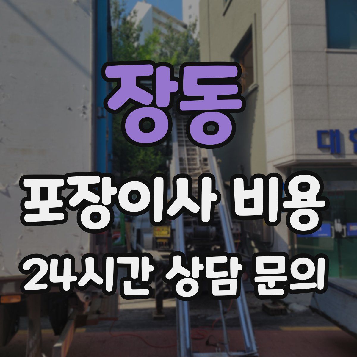 장동 포장이사 비용