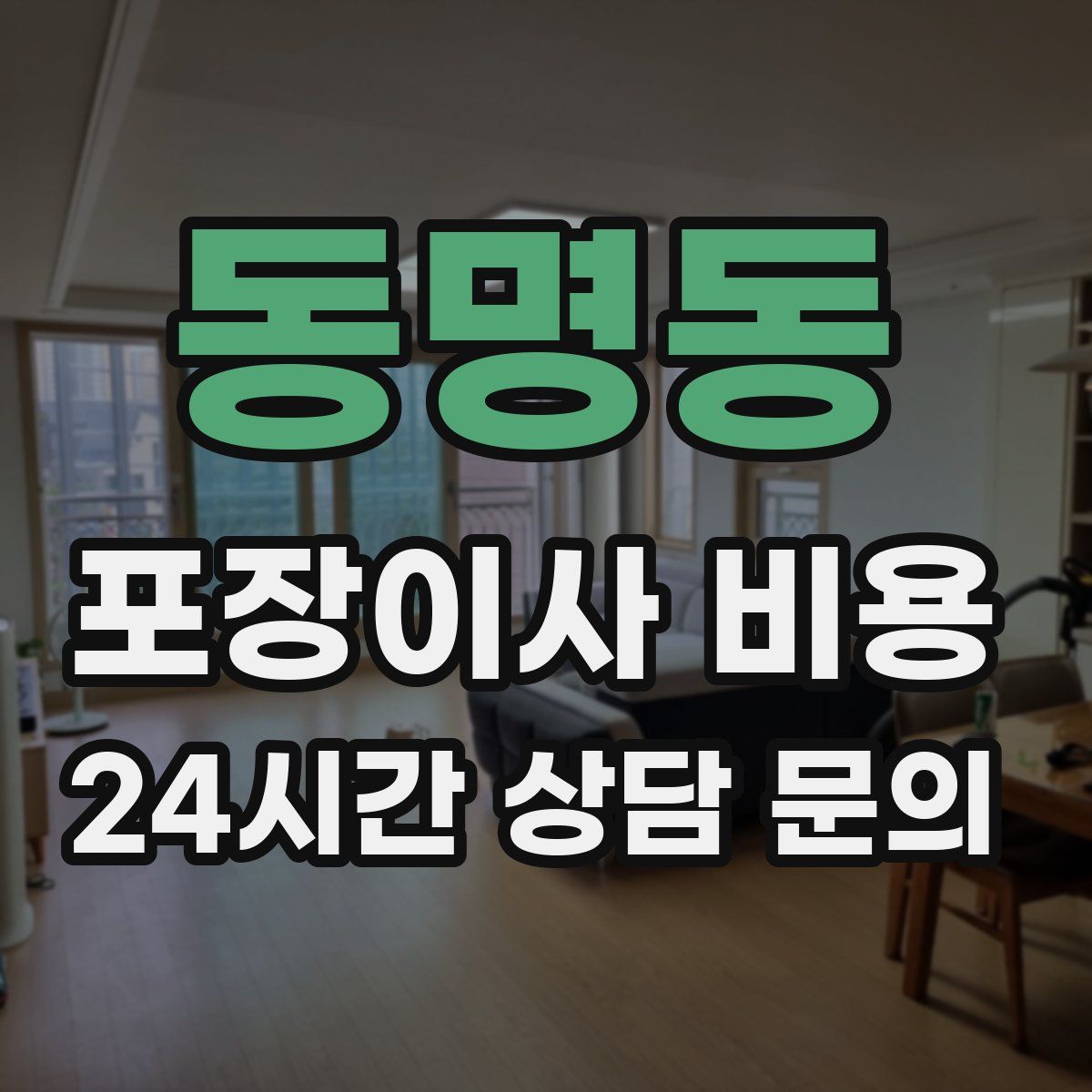동명동 포장이사 비용