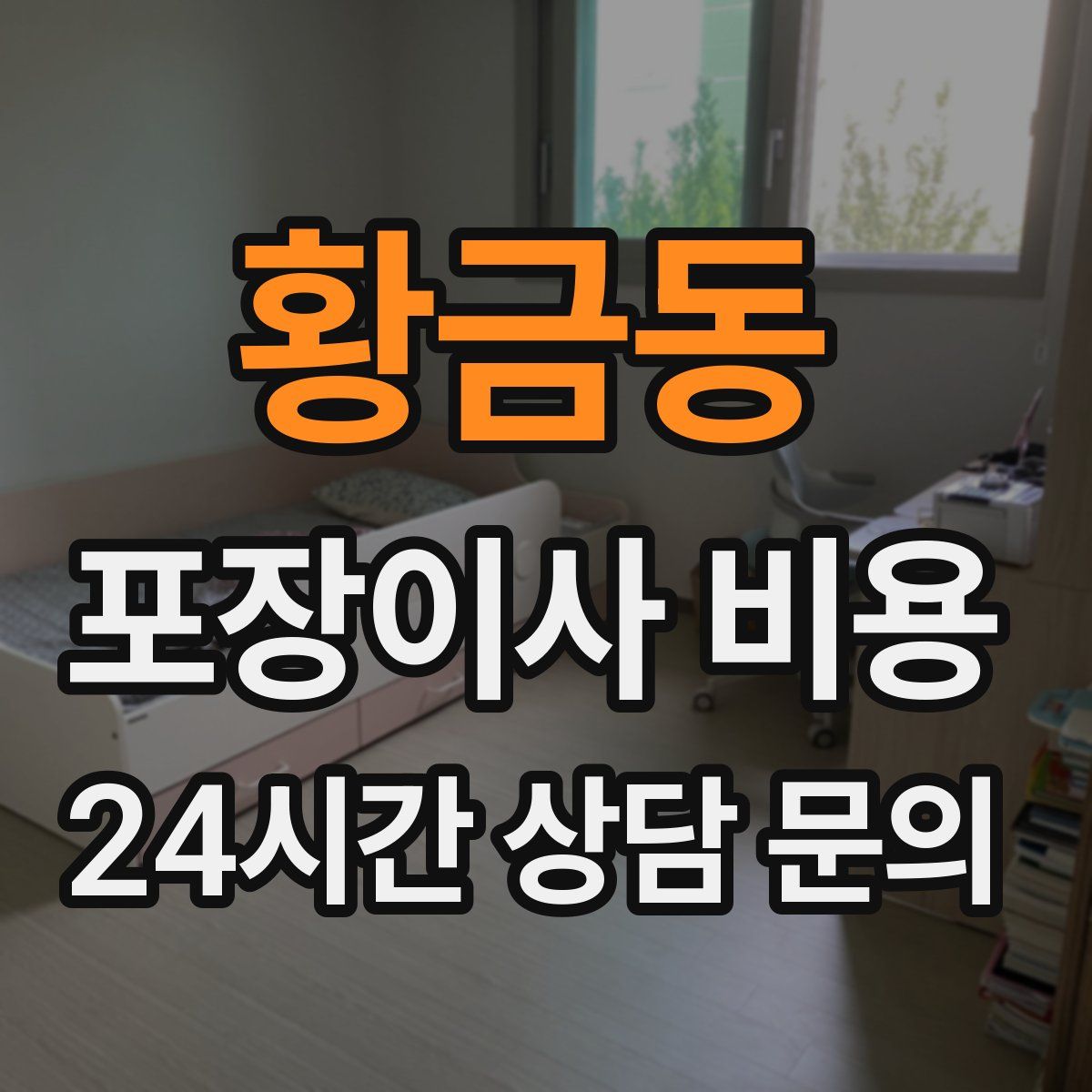 황금동 포장이사 비용